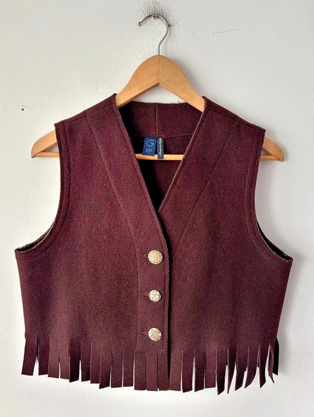 Vintage Romeo Gigli Women's Wool Gilet Vest Size M